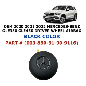 Oem Mercedes-benz Parts 000-860-61-00-9116 2020 2021 2022 Mercedes-benz Gle350 Gle450 Driver Wheel Airbag Black