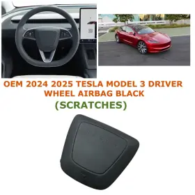 1735351-00-e Oem Tesla Part 2024 2025 Model 3 Highland Driver Wheel Airbag Black