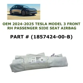 1857424-00-b Oem Tesla Part 2024-2025 Model 3 Front Right Side Seat Airbag