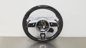 235.po1u17 Porsche 17 Panamera Turbo 971 Heated Steering Wheel Dark Brown And Woodgrain