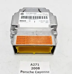 7l0.959.655 Porsche 08-10 Oem Cayenne 957 Air Bag Srs Safety Control Module Unit
