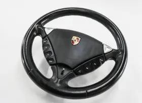 Porsche 955347804315 06 Cayenne 955 Driver Heated Tiptronic Steering Wheel With Airbag Black