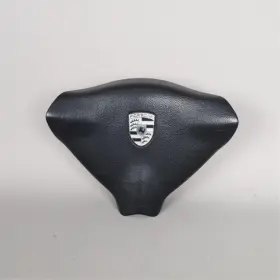 Porsche 99680308904a08 2000-2004 911 Boxster 3 Spoke Steering Wheel Airbag Black Oem