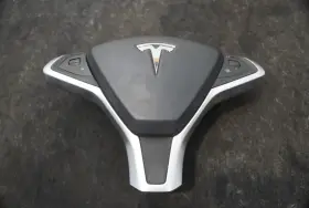 Tesla 1036778-01-a Front Left Driver Steering Wheel Airbag Black Model S 2015