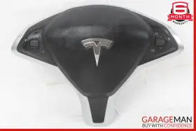 103677800 Tesla 12-20 Model S Steering Wheel Airbag Air Bag Black Oem