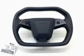 1733862-78-b Tesla 2024 Cybertruck Steering Wheel With Airbag Heated Flat Bottom