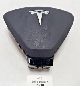 Suvh9271532 Tesla 16-20 Oem Model S X Front Driver Steering Wheel Leather Airbag