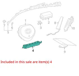 253-11309 Toyota 2018-2022 C-hr Lh Driver Knee Airbag Air Bag Oem #3