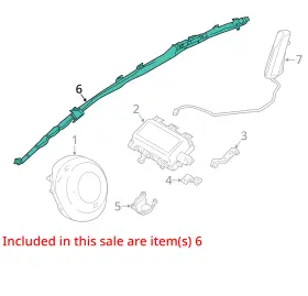 253-11377 Toyota 2017-2018 Yaris Ia Rh Passenger Roof Curtain Airbag Air Bag Oem #3