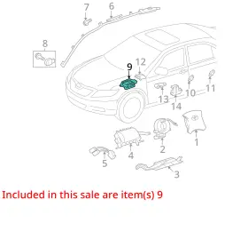 591-73335 Toyota 2014-2016 Venza Airbag Air Bag Control Module Oem Lkq #3