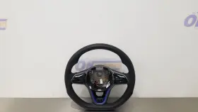 235-10571 Volkswagen 24 Golf R Mk8 Mt Steering Wheel Black Leather 235-10571 Volkswagen 24 Golf R Mk8 Mt Steering Wheel Black Leather