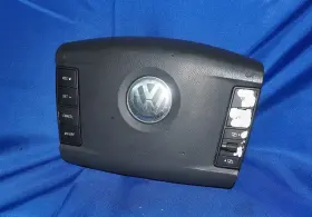 3d0880203a2k7 Vw 2004-2006 Touareg Driver Left Steering Wheel Air Bag Black Oem With Warranty