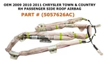 2009 2010 2011 Chrysler Town & Country Right Side Roof Airbag 5057626AC. Fixed Price $60.00.