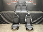 14-20 Mini Cooper Front And Rear Black Carbon Vinyl Seats Trim Code K9E1. Fixed Price $550.00.