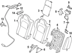 Genuine Nissan Seat Back Bolster Assembly 88610-7BA0A. Fixed Price $641.94.