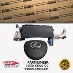 2014-2016 Lexus IS-250-300-350-200T Steering Wheel And Driver Knee Airbag Oem. Fixed Price $699.99.