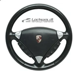 Steering Wheel Heater Leather Black Tiptronic Porsche Cayenne 9PA 957 7L5419091AT. Fixed Price $185.98.