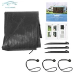 Rv Awning Black Mesh Screen Kit For Camping Trailer W/ Bag. Fixed Price $45.86.