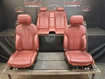 12-14 Bmw 650I Set Of Power Front And Rear Vermilion Red Leather Seats. Fixed Price $600.00.