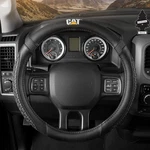 For Jeep Caterpillar Faux Leather Grip Car Steering Wheel Cover 15.5-16. Fixed Price $28.62.