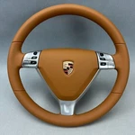 Porsche Exclusive 987 Base Steering Wheel Natural Brown 99734780401FOS. Fixed Price $3134.12.