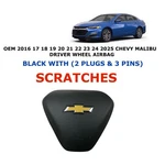 2016 17 18 19 21 22 23 24 2025 Chevy Malibu Driver Wheel Airbag Black. Fixed Price $300.00.
