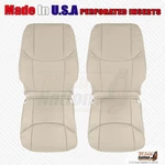 2005 - 2012 Toyota Avalon Driver Passenger Perforated Leather Seat Cover Tan. Fixed Price $156.74.
