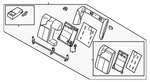 Genuine Nissan Seat Back Assembly 88600-9DL2B. Fixed Price $3141.88.