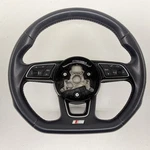 18-19 Audi A4 S4 A5 S5 Flat Bottom Steering Wheel W/ Paddle Shifters Black Oem. Fixed Price $260.39.