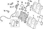 Genuine Nissan Seat Back Bolster Assembly 88660-7BA0B. Fixed Price $628.84.