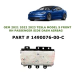 2021 2022 2023 Tesla Model Right Side Dash Airbag 1490076-00-C. Fixed Price $80.00.