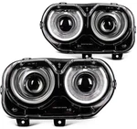 Headlight Assembly Set Left & Right For 2015-2022 Dodge Challenge With Projector. Fixed Price $215.99.