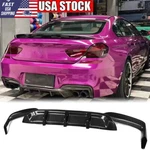 Fits Bmw F06 F12 F13 650I 640I Sport M6 Real Carbon Rear Bumper Diffuser Lip. Fixed Price $293.54.