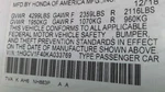 18 19 20 21 22 Honda Accord Air Bag Passenger Roof. Fixed Price $261.95.