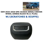 2025-2026 Gmc Acadia Denali Driver Wheel Airbag W/(1 Plug) Black. Fixed Price $450.00.