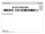 Genuine Bmw Icm Control Unit 34-52-9-500-006 New. Fixed Price $1749.66.