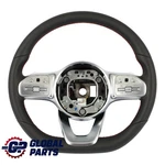 Steering Wheel Mercedes W213 C238 New Black Leather Paddle Shift Red Threads. Fixed Price $525.78.