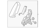 Genuine Nissan Seat Back Bolster Assembly 88610-6RA0B. Fixed Price $516.77.